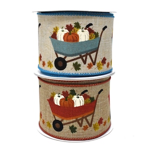 Pumpkin Ernte-Schubkarre verdrahtetes Band, 2-1 / 2-Zoll, 10-Yard