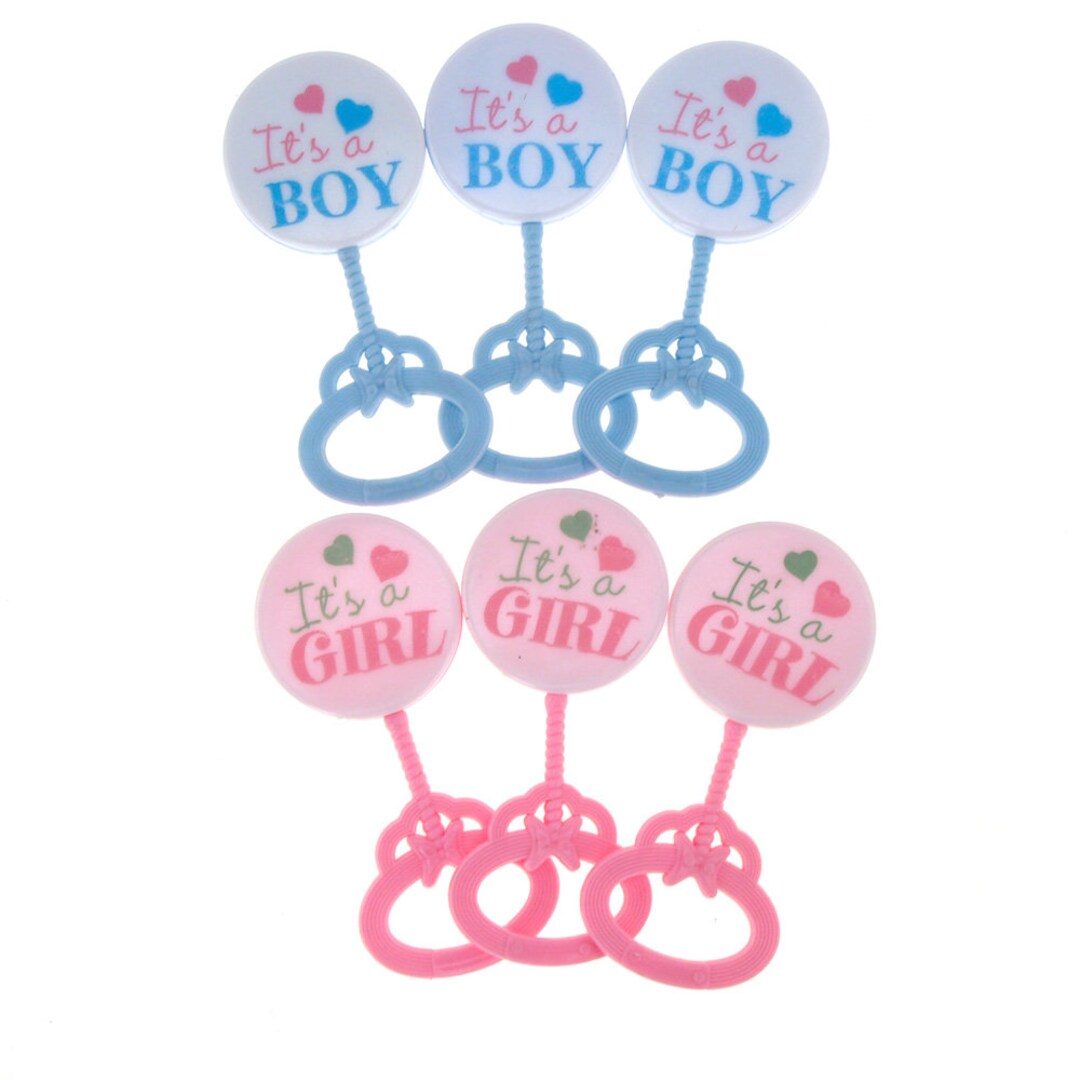 Mini Plastic Baby Rattle Favor Decorations, 31/2inch, 12count Etsy