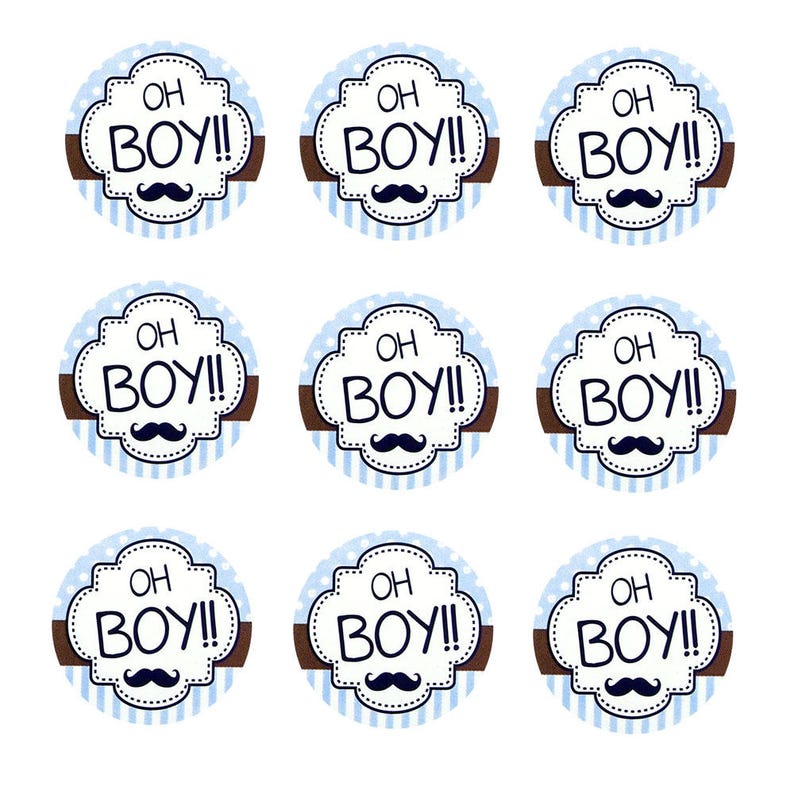 Baby Shower Seal Paper Stickers 1inch 24count Etsy