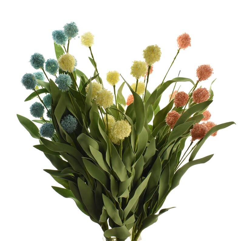 Artificial Ball Flower Spray 19-12-Inch