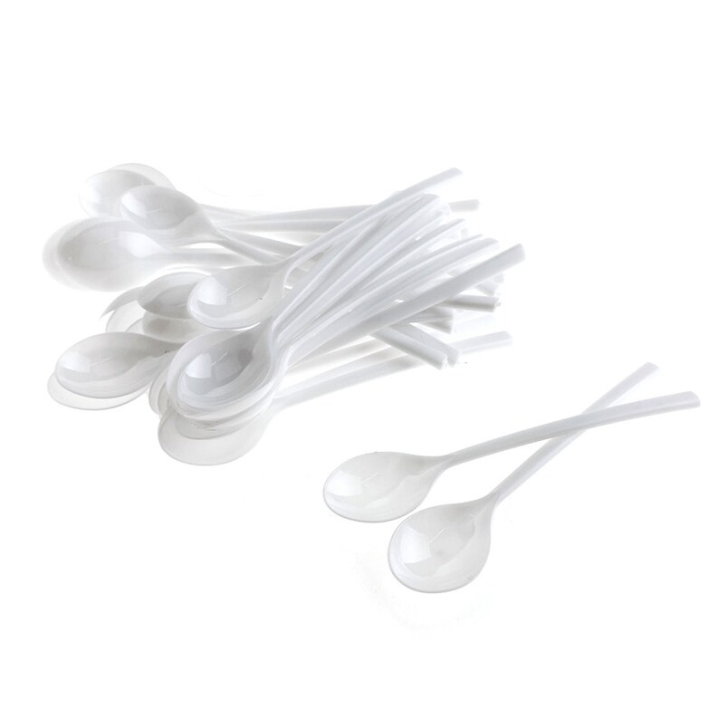 Plastic Mini Dessert Spoons 4inch 42piece Etsy