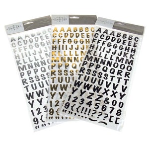 US Stock!Mini Alphabet letter sticker ,Number Stickers, 3D Self