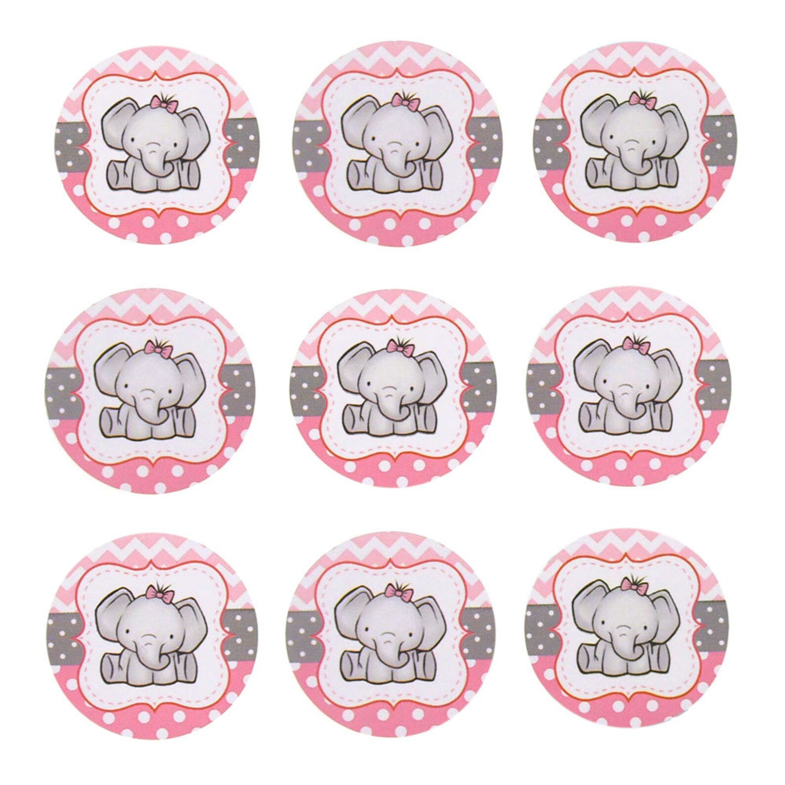 Baby Shower Seal Paper Stickers 1-inch 24-count | Etsy