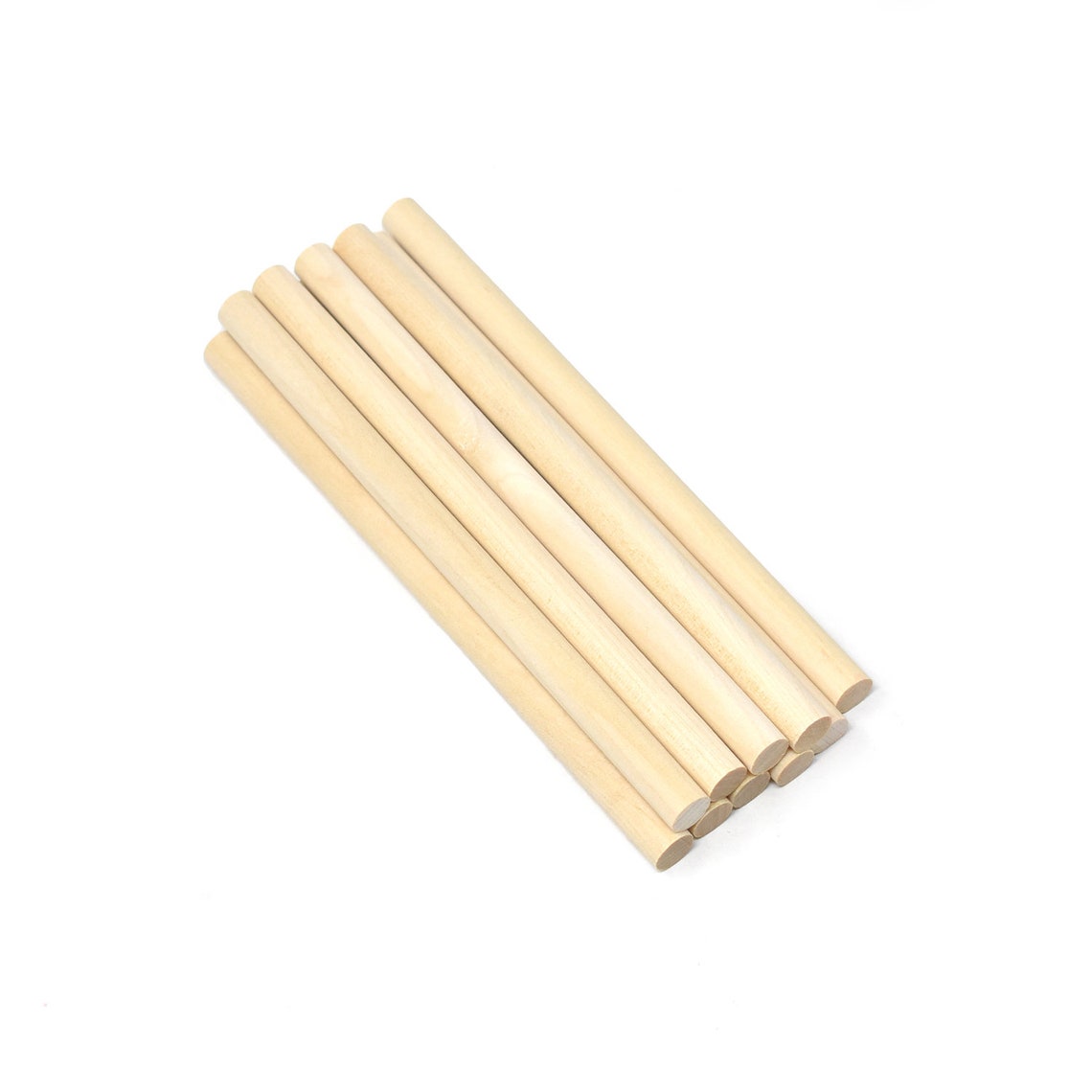 Wood Craft Dowels Natural 6inch 10count Etsy