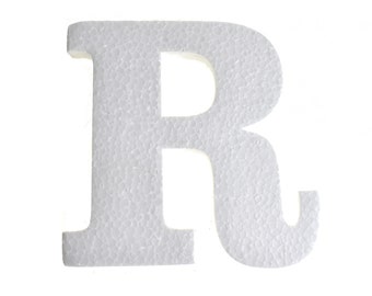 Lettera di polistirolo artigianale tagliando "R", 4-3/4-Inch, 12-Count