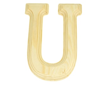 Zentique Wooden Letter Monogrammed U Wooden Letter U Zentique Wooden Letter Monogrammed U Wooden Letter U