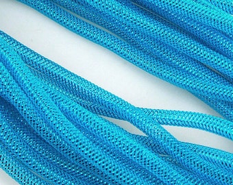 Solid Mesh Tubing Deco Flex Ribbon, 8mm, 10 Yards