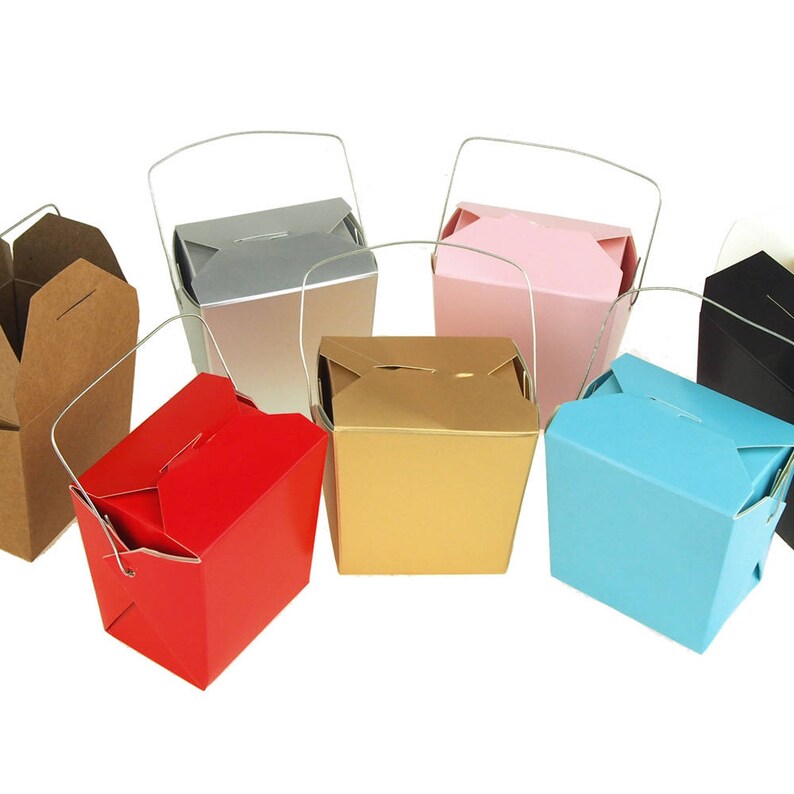 Take Out Boxes With Wire Handle 21/2inch 12piece Etsy