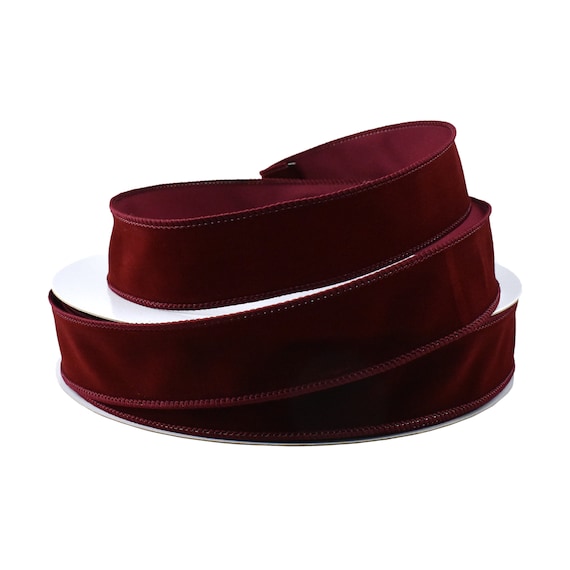 Burgundy Red Deluxe Satin Ribbon (1 1/2 Inch x 50 Yards