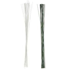 O'Creme 24 Gauge Dark Green Florist/Floral Wire 14 Inch, 50 Pieces 