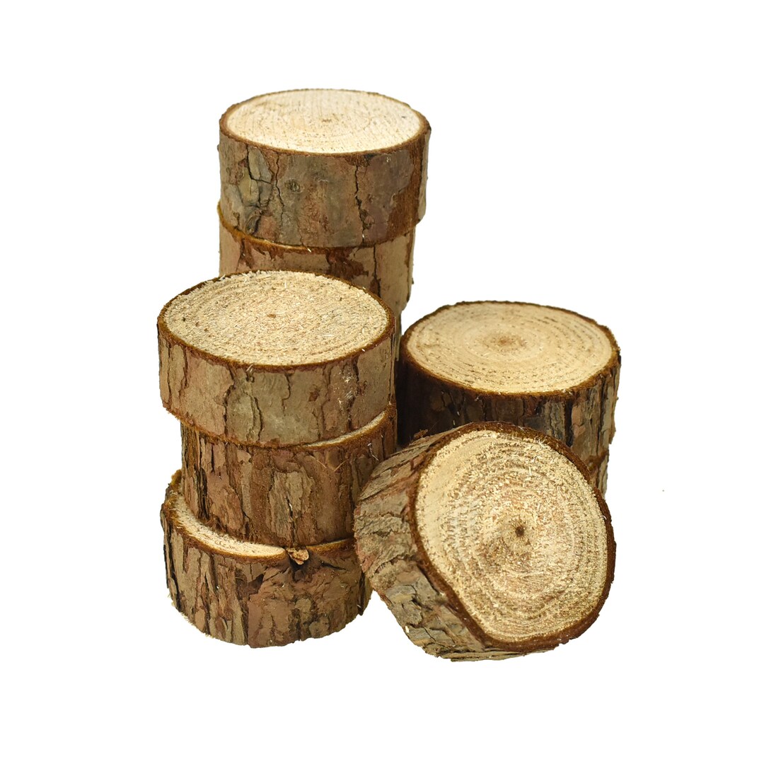 Round Wood Chip Bag 3/4inch 10count Etsy