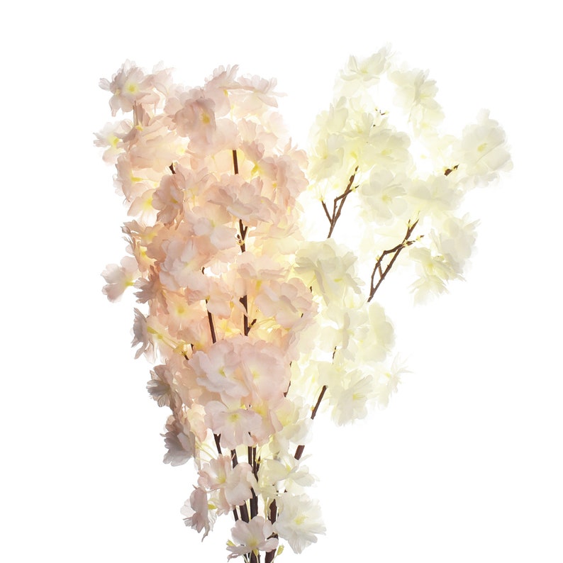 Artificial Cherry Blossoms Spray 42inch Etsy
