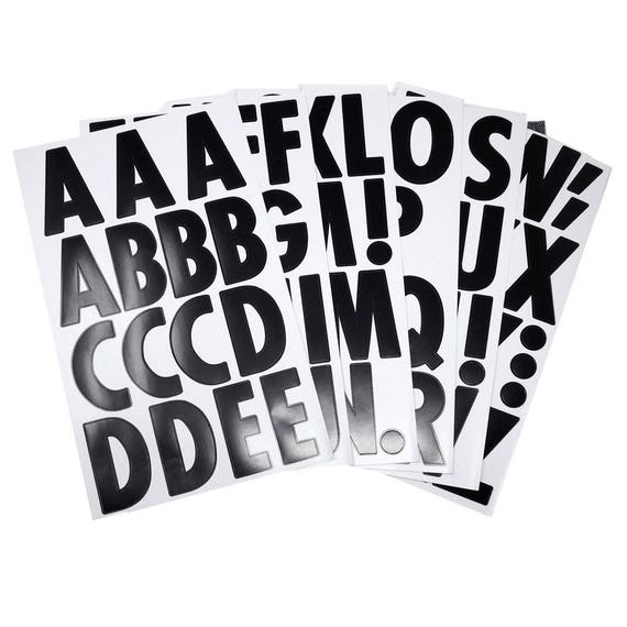 Big Font Alphabet Letter Stickers Caps 3-inch 82-count -  Sweden