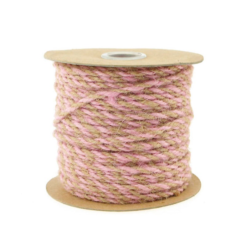 Bicolored Jute Twine Cord Rope Ribbon 5/64inch or 2.5 Mm Etsy