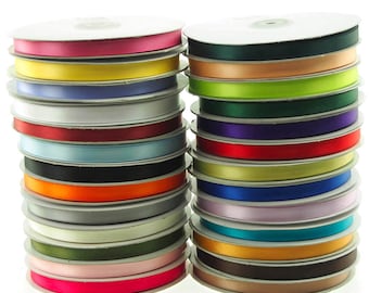 Double Faced Satin Ribbon, 3/8-inch, 50-yard