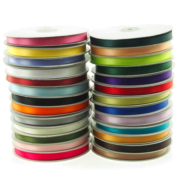 5/8in Nylon Sheer Ribbon, 100 yards, Assorted Colors - Wholesale Flowers  and Supplies