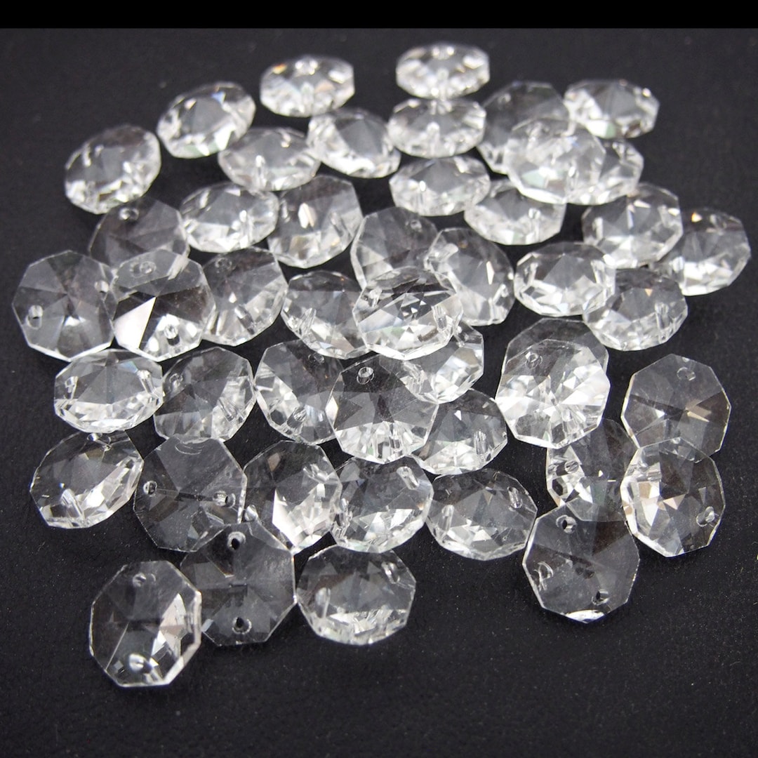 Octagon Crystals Beads on Sew, 1/2-inch, 100-piece - Etsy