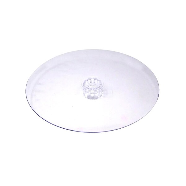 Round Acrylic Plate Cake Stand, 10-inch, Clear