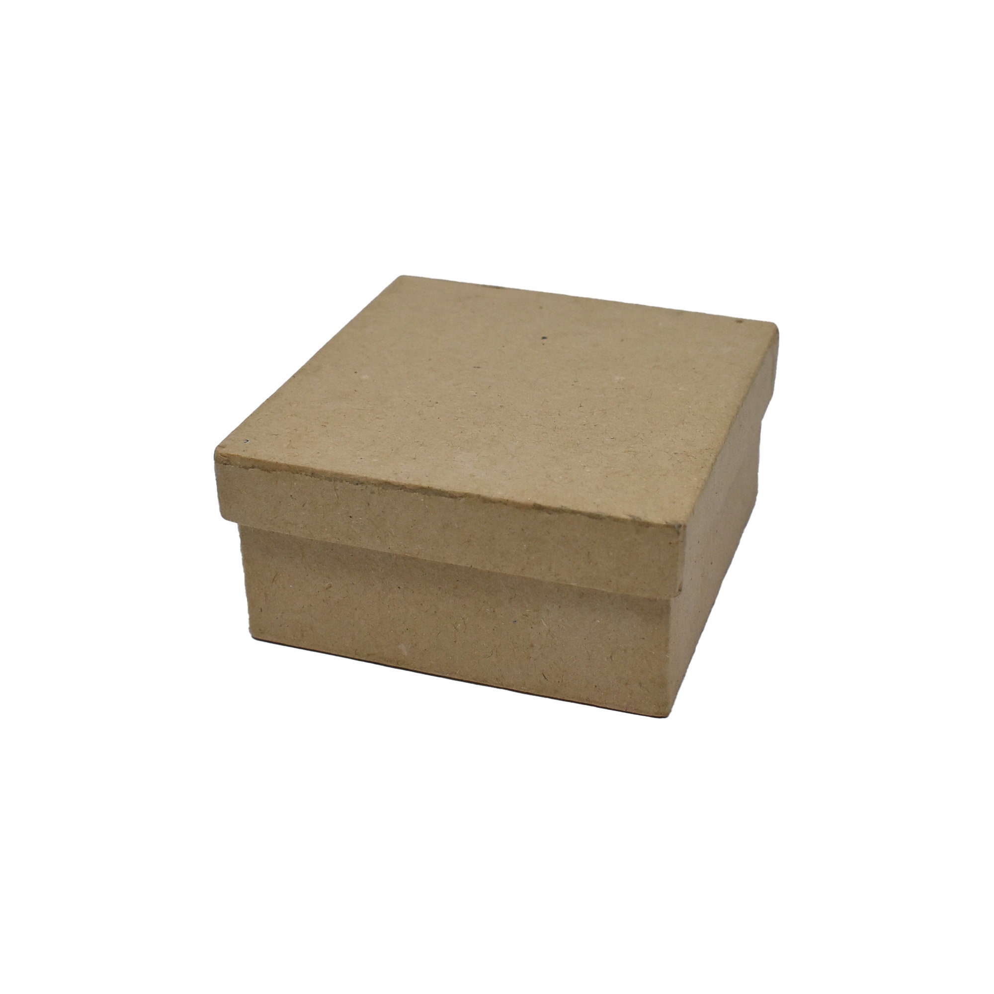 DIY Paper Mache Square Gift Box, Natural, 31/4inch Etsy Canada