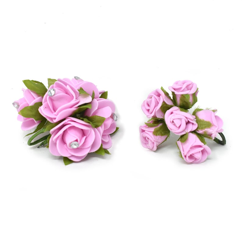 2-Pieces Mini Rose Floral Bouquets