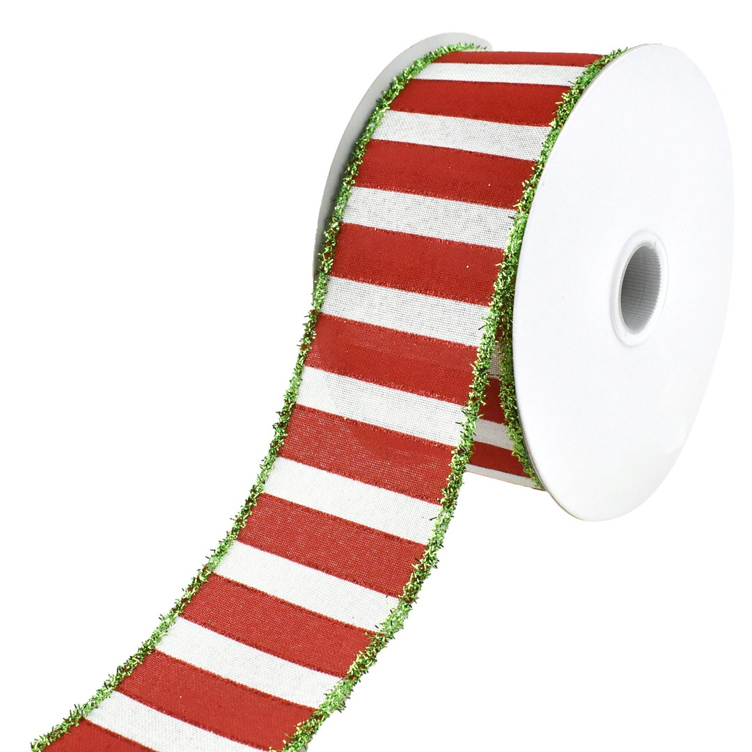 Homeford Velvet Christmas Ribbon Wired Edge, 2-1/2-Inch, 50-Yard, Red