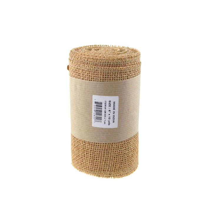 Burlap Ribbon Natural Jute Fiber, 10 Yards 