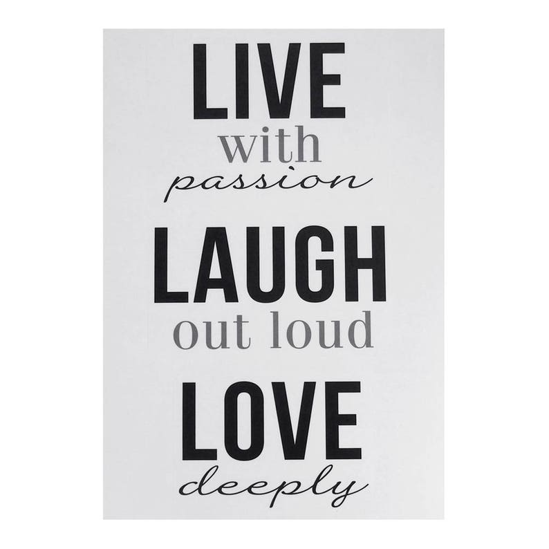 Live Laugh Love Quotes Wall Art Sticker 12inch Etsy