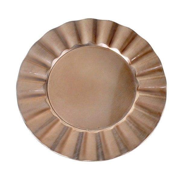 Rose Gold Charger Plates Etsy