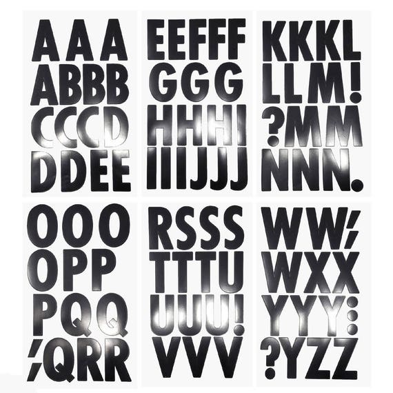 Big Font Alphabet Letter Stickers Caps 3-inch 82-count -  Sweden