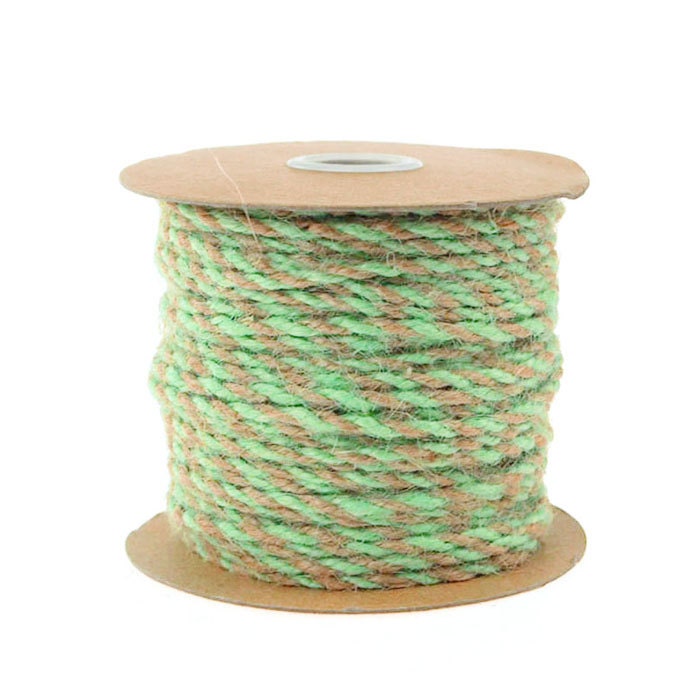 Alternating Color Jute Cord - 5/16 Wide Online Ribbon - May Arts