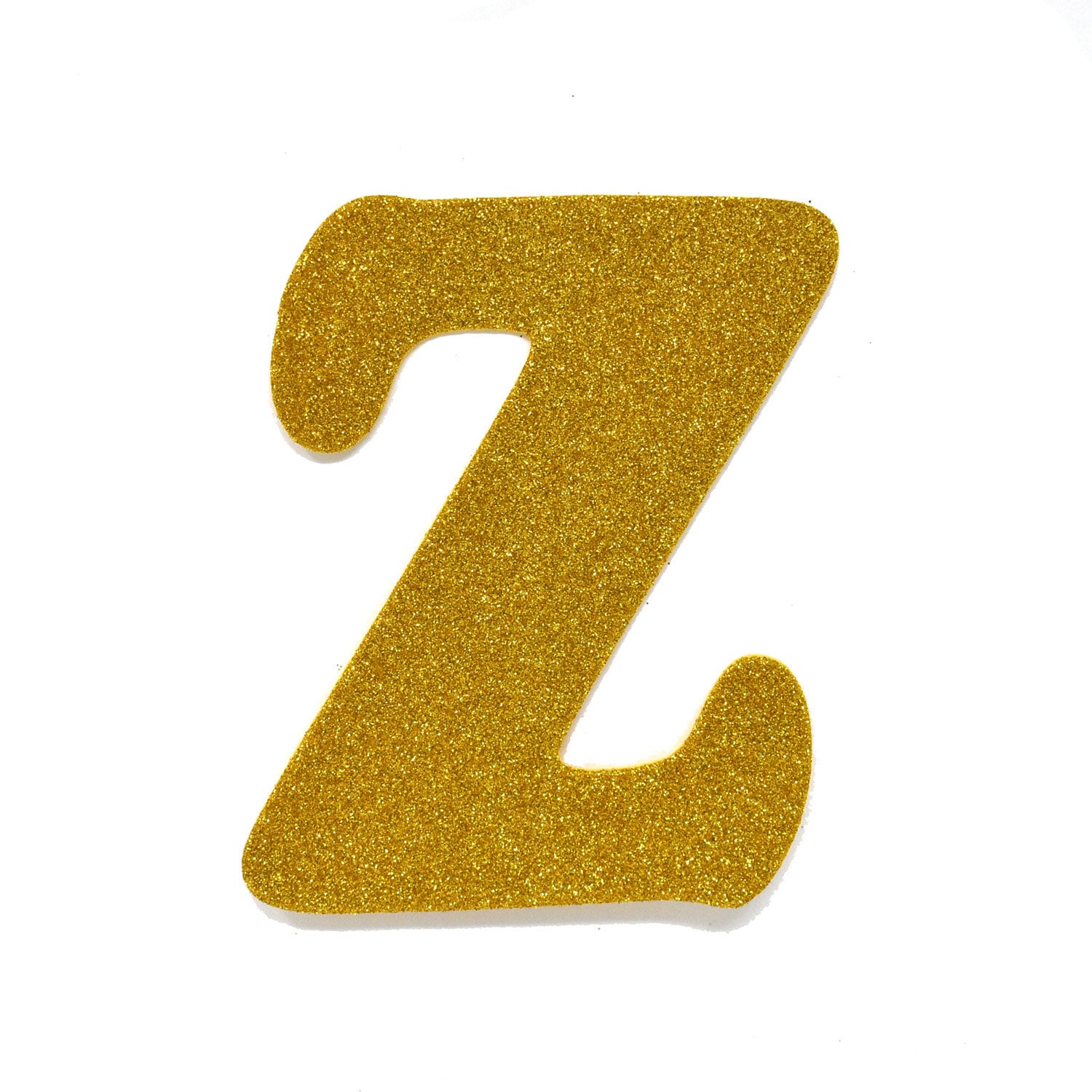 Glitter Cursive Alphabet Letter Stickers, 1-Inch, 50-Count Gold