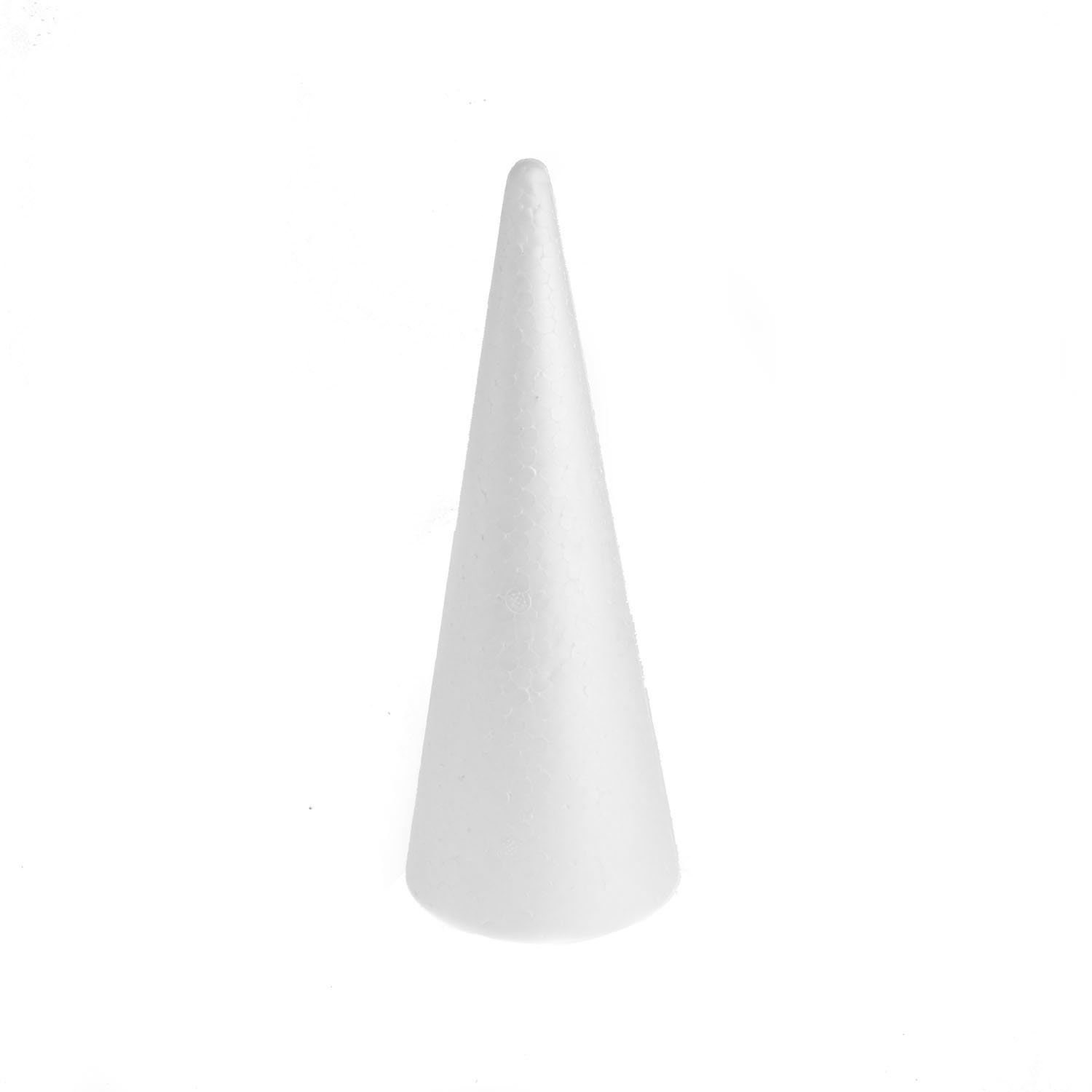 Styrofoam Cones 6″X2 7/8″ Base – Scribbles Crafts – Brooklyn's Premier  Crafting Resource