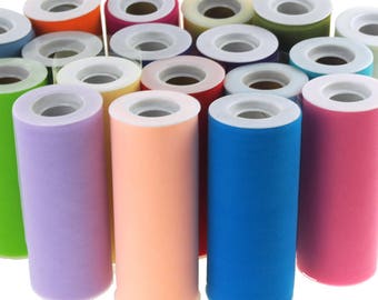 Tulle Spool Roll Fabric Net, 6-Inch, 25 Yards