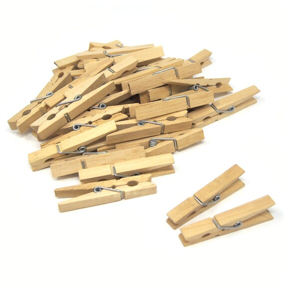 Natural Wood Clothespins 