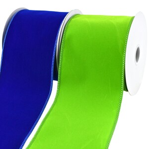 Royal Velvet Solid Wired Ribbon, 4-Inch, 10-Yard
