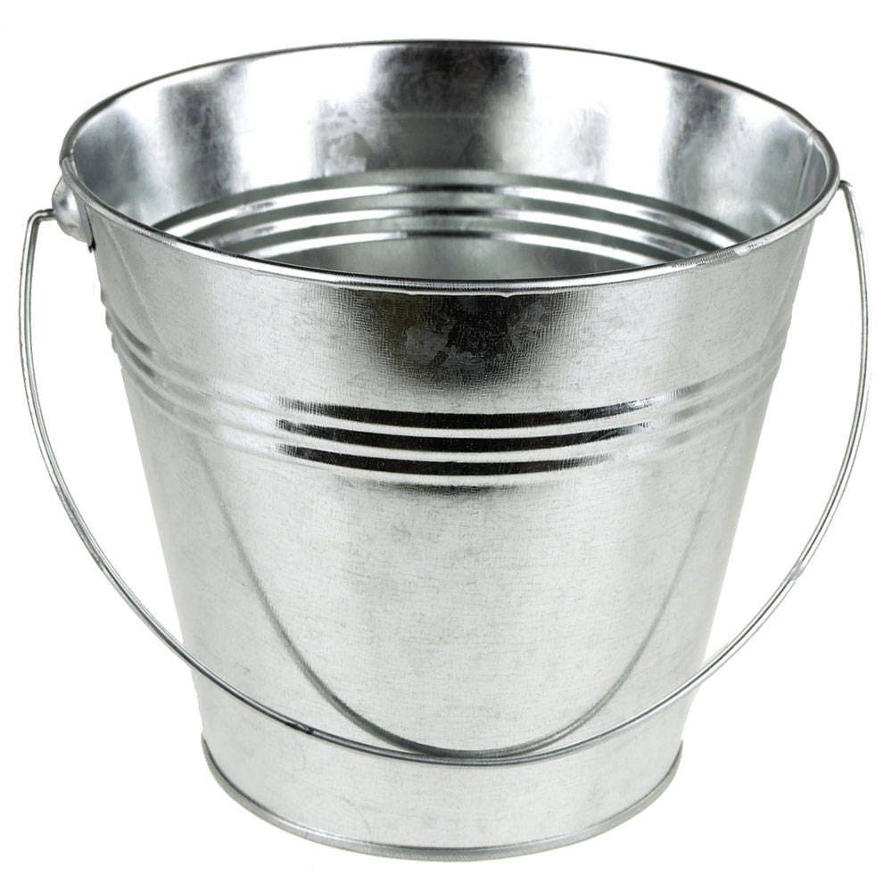 24 Pack Mini Metal Buckets with Handles for Party Favors, Small