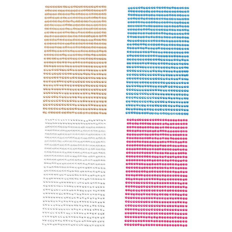 Rhinestone Gems Sticker Strips 332-Inch 29-Count