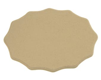 Beveled Wood Plaque Sign, Natural, Cloud, 9-Inch