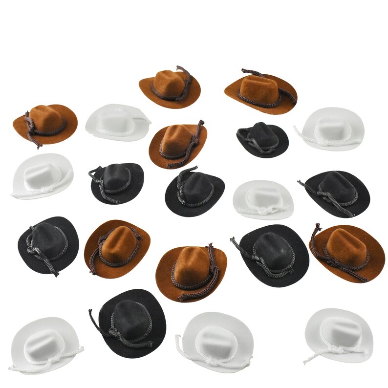 Miniature Cowboy Hat Party Favor 2inch 12count Etsy