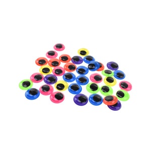 Decora 3 inch Large Sized Plastic Wiggle Googly Eyes with Self Adhesive for Crafts Set of 4
