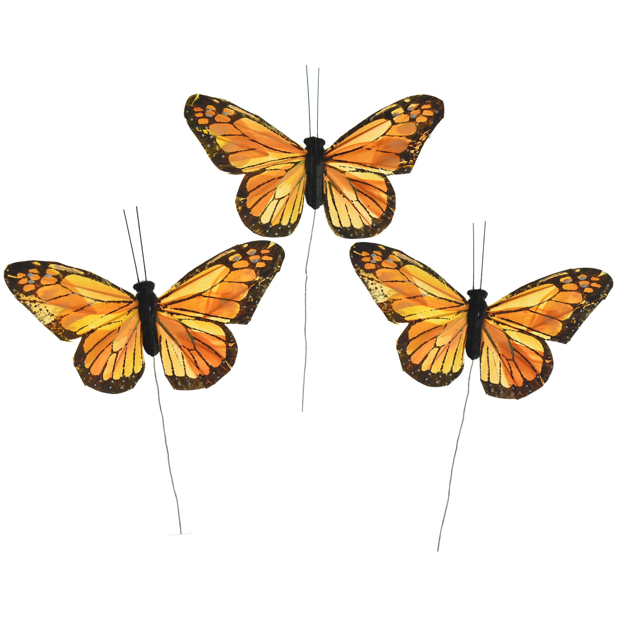 Wholesale, Monarch Butterfly Pick 4 **12 pc pkg** - Orange