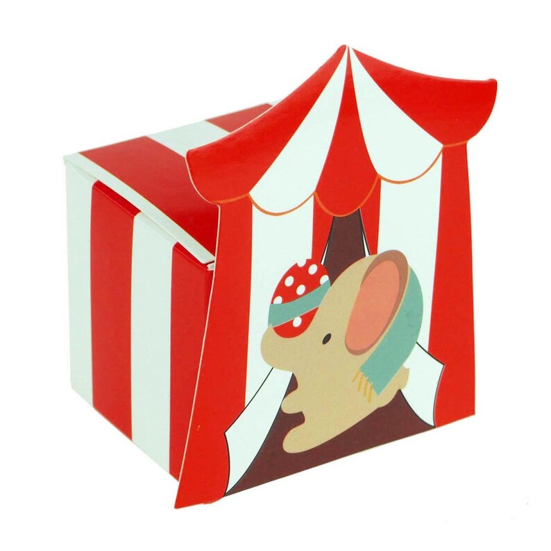 Circus Elephant Baby Shower Favor Boxes, 2-Inch, 12-Piece image 1