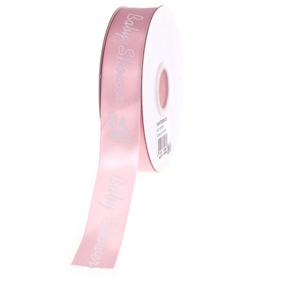 7/8 Satin Printed Ribbon - Baby Shower (25 Yards) Satin ribbon Baby  shower design Cut to desired length Thicker in width Great for baby shower  centerpieces, favors and decorations – LACrafts
