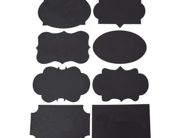 Reusable Adhesive Chalkboard Labels, 16-Piece
