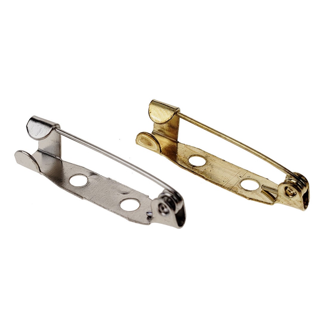 Metal Pin Back Clasp 1inch 144count Etsy