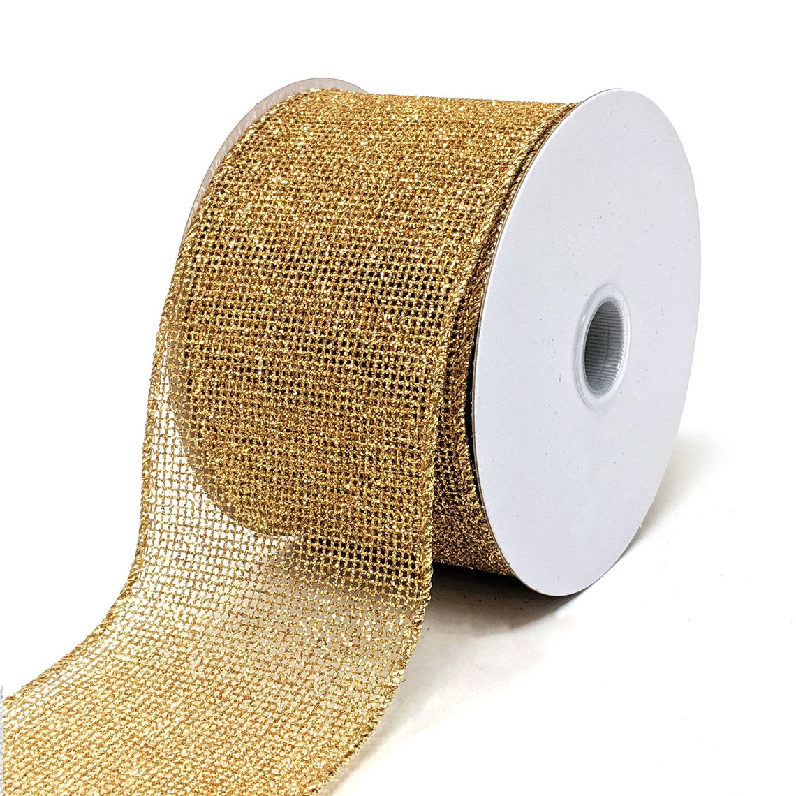 Christmas Glitzy Net Wired Ribbon 10-yard - Etsy