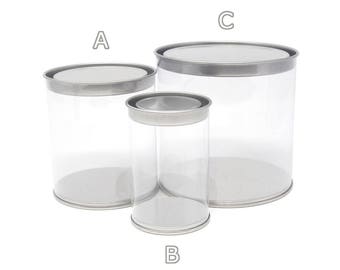 Party Favor Cylinder with Tin Lid, 1-Count