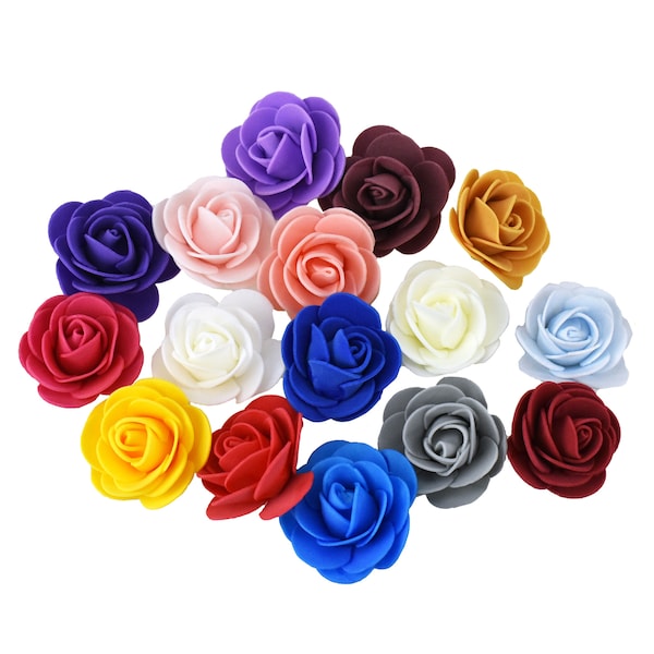 Craft Foam Roses, 1-3/4-Inch, 12-Count