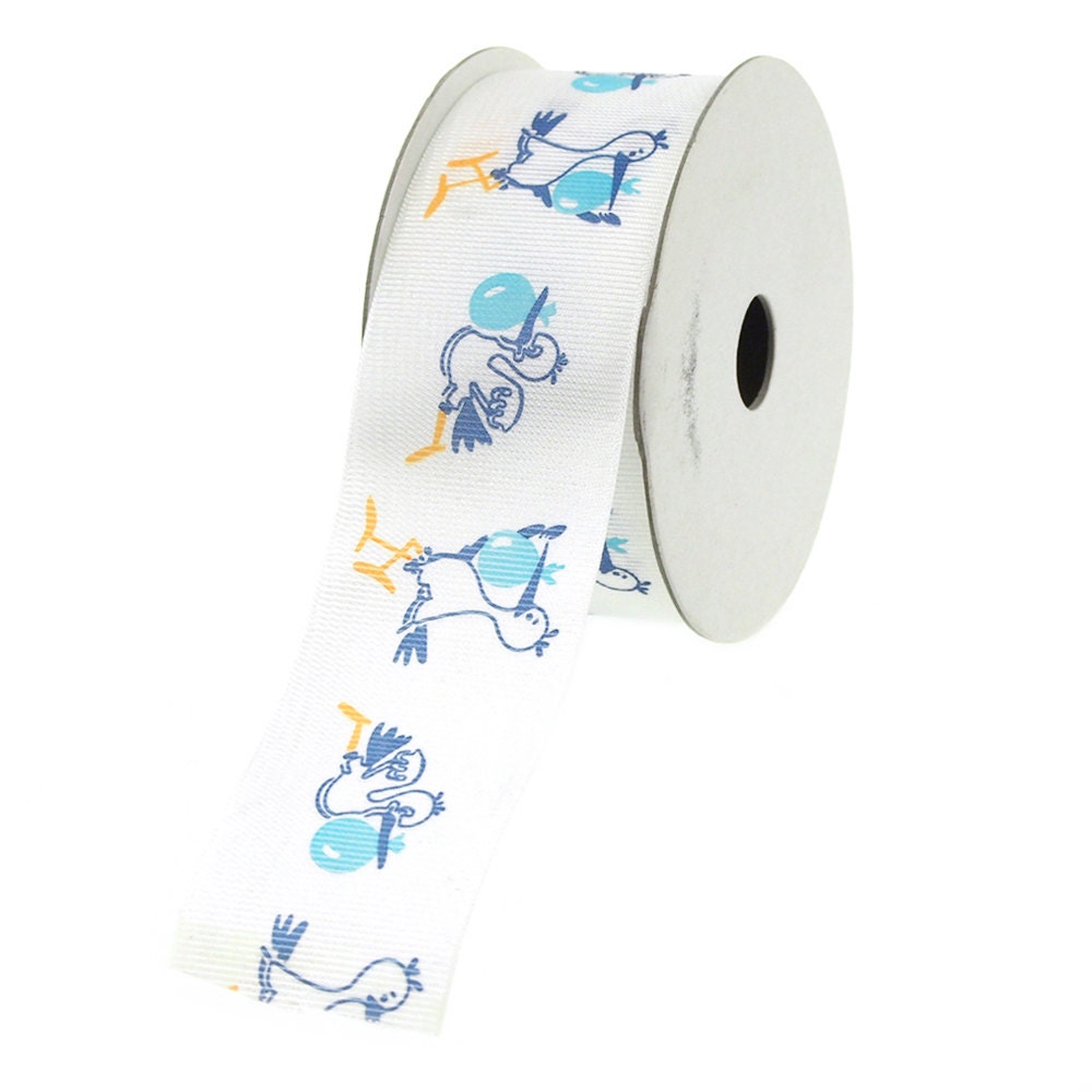 Flying Stork White Polyester Ribbon 1-1/2-inch 10-yard - Etsy