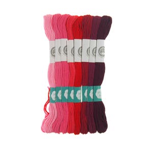 Cotton Embroidery Floss, Rouge Tints 8.7-Yard, 8-Count